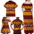 Samoa Siapo and Tapa Family Matching Off Shoulder Maxi Dress and Hawaiian Shirt Pacific Tribal Pattern with Hibiscus Striped Style