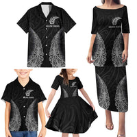 New Zealand Netball Family Matching Puletasi and Hawaiian Shirt Koru and Maori Tattoo Jersey LT03 - Polynesian Pride