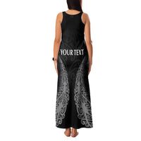 New Zealand Netball Family Matching Tank Maxi Dress and Hawaiian Shirt Koru and Maori Tattoo Jersey LT03 - Polynesian Pride