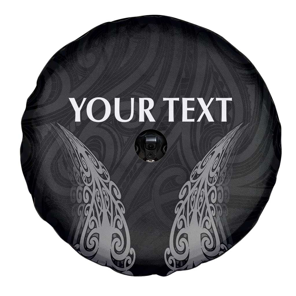 New Zealand Netball Spare Tire Cover Koru and Maori Tattoo Jersey