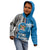 Fiji Rugby Kid Hoodie Coat of Arms Palm Tree Mix Polynesia Tapa Pattern LT03 - Polynesian Pride