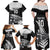 Custom New Zealand World Cup 2023 Family Matching Off Shoulder Maxi Dress and Hawaiian Shirt Aotearoa Haka Rugby with Silver Fern Maori Ethnic Pattern LT03 - Polynesian Pride