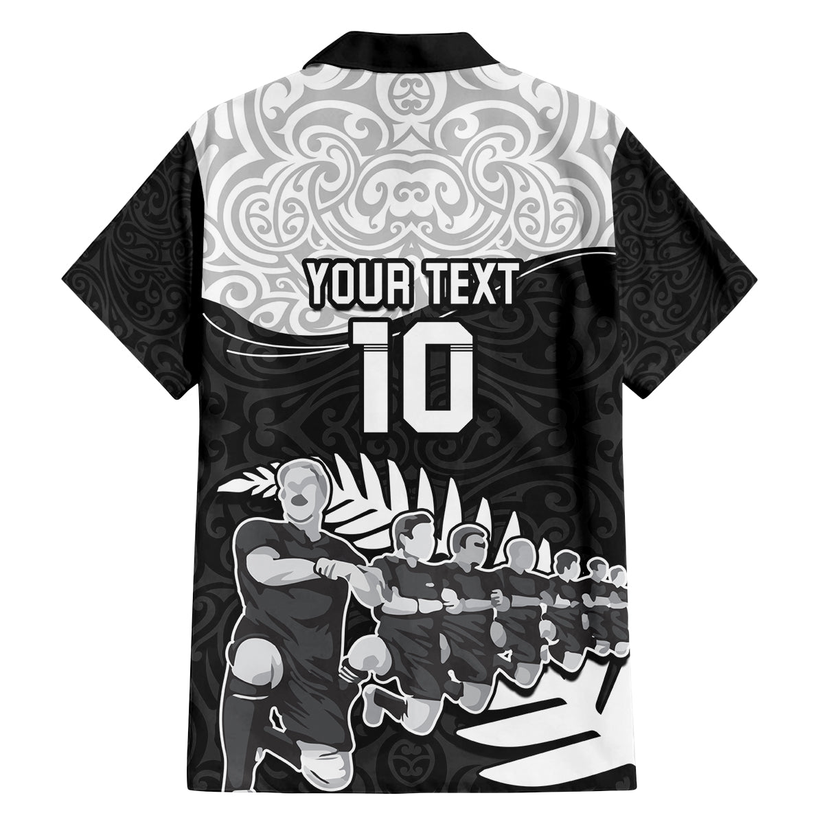 Custom New Zealand World Cup 2023 Family Matching Tank Maxi Dress and Hawaiian Shirt Aotearoa Haka Rugby with Silver Fern Maori Ethnic Pattern LT03 - Polynesian Pride