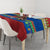 Solomon Islands Christmas Tablecloth Santa With Flag Of Solomon Polynesian Tribal Xmas Vibe LT03 - Polynesian Pride