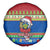 Personalised Solomon Islands Christmas Spare Tire Cover Santa With Flag Of Solomon Polynesian Tribal Xmas Vibe LT03 - Polynesian Pride