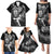 New Zealand Rugby Family Matching Puletasi Dress and Hawaiian Shirt Maori Warrior Rugby with Silver Fern Sleeve Tribal Ethnic Style LT03 - Polynesian Pride