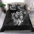 Personalised New Zealand Rugby Bedding Set Maori Warrior Rugby with Silver Fern Sleeve Tribal Ethnic Style LT03 - Polynesian Pride