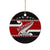 Personalized New Zealand Christmas Ceramic Ornament Santa Haka Fern and Kiwi Bird Tino Rangatiratanga Maori Flag Style LT03 - Polynesian Pride