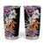 Hawaii Tropical Leaves and Flowers Tumbler Cup Tribal Polynesian Pattern