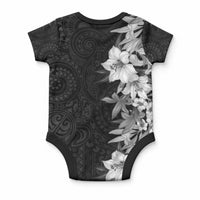 Hawaii Tropical Leaves and Flowers Baby Onesie