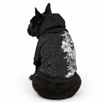 Hawaii Tropical Leaves and Flowers Pet Hoodie