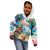 Hawaii Cocktails Kid Hoodie Parrot with Cute Beach Landscape and Tropical Plants