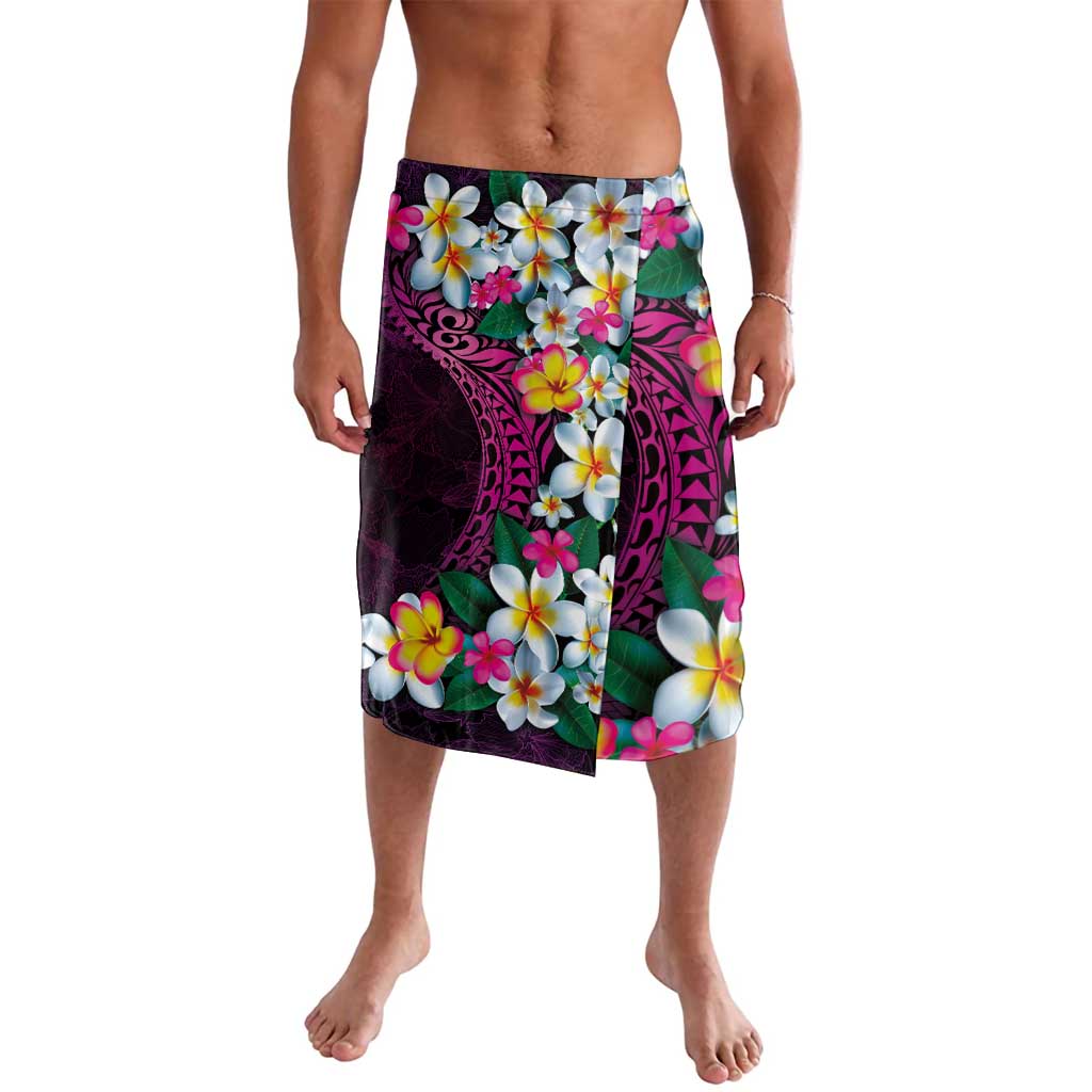 Hawaiian Plumeria-Polynesian Art Tattoo Plum Pink Color Lavalava