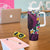 Hawaiian Plumeria-Polynesian Art Tattoo Plum Pink Color Tumbler With Handle