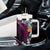 Hawaiian Plumeria-Polynesian Art Tattoo Plum Pink Color Tumbler With Handle