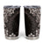 Hawaiian Plumeria-Polynesian Art Tattoo Grayscale Color Tumbler Cup