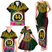 Vanuatu 44th Anniversary Independence Day Family Matching Tank Maxi Dress and Hawaiian Shirt Boars Tusk and Namele Plant LT03 - Polynesian Pride