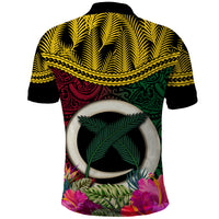 Vanuatu 44th Anniversary Independence Day Polo Shirt Boars Tusk and Namele Plant LT03