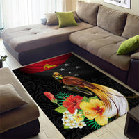 Papua New Guinea Independence Day Area Rug PNG Flag and Bird-of-Paradise