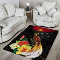 Papua New Guinea Independence Day Area Rug PNG Flag and Bird-of-Paradise