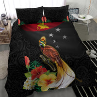 Papua New Guinea Independence Day Bedding Set PNG Flag and Bird-of-Paradise LT03 - Polynesian Pride