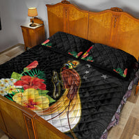 Papua New Guinea Independence Day Quilt Bed Set PNG Flag and Bird-of-Paradise LT03 - Polynesian Pride
