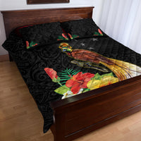 Papua New Guinea Independence Day Quilt Bed Set PNG Flag and Bird-of-Paradise LT03 - Polynesian Pride