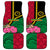 Vanuatu Flag Hibiscus Polynesian Pattern Car Mats