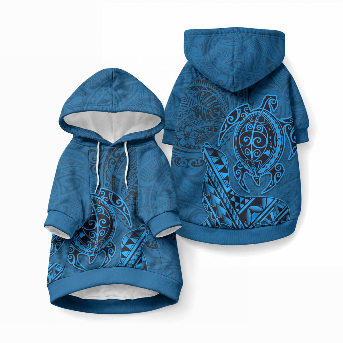 Hawaiian Monk Seal and Dolphin Pet Hoodie