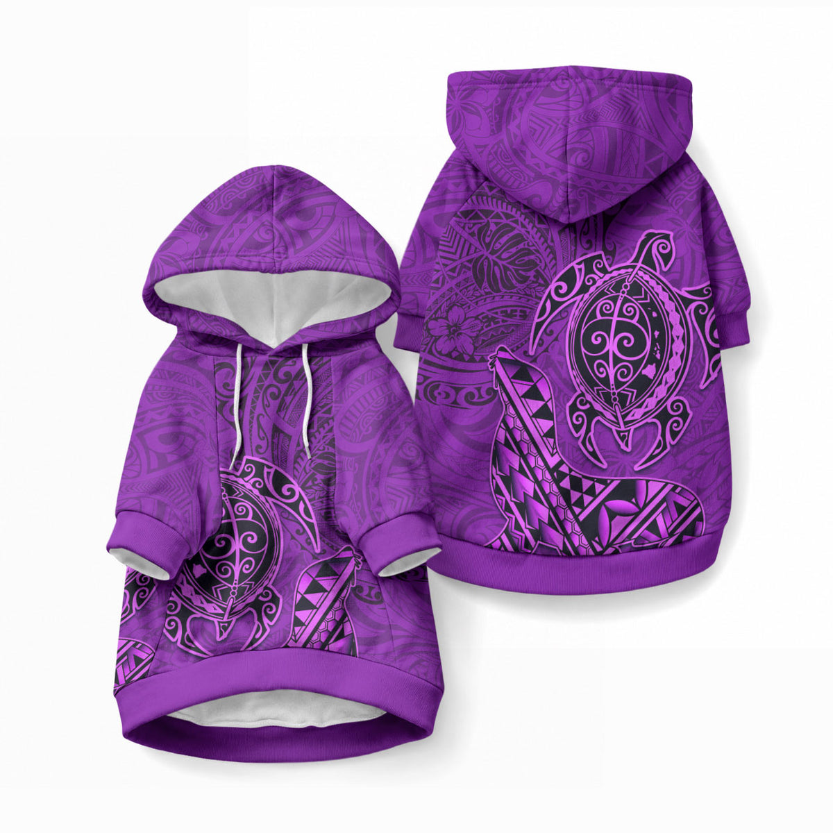 Hawaiian Monk Seal and Dolphin Pet Hoodie
