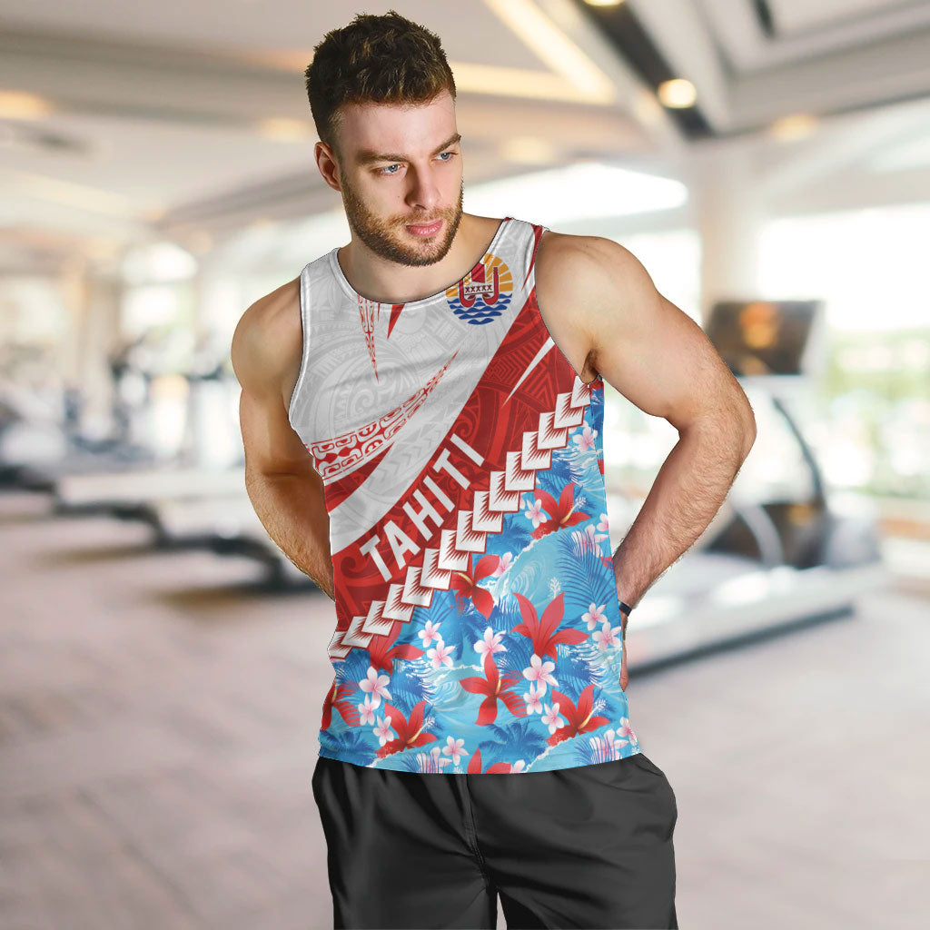 Personalized Tahiti Surfing 2026 Men Tank Top Marquesan Tattoo-Sporty Style LT03 Multicolor - Polynesian Pride
