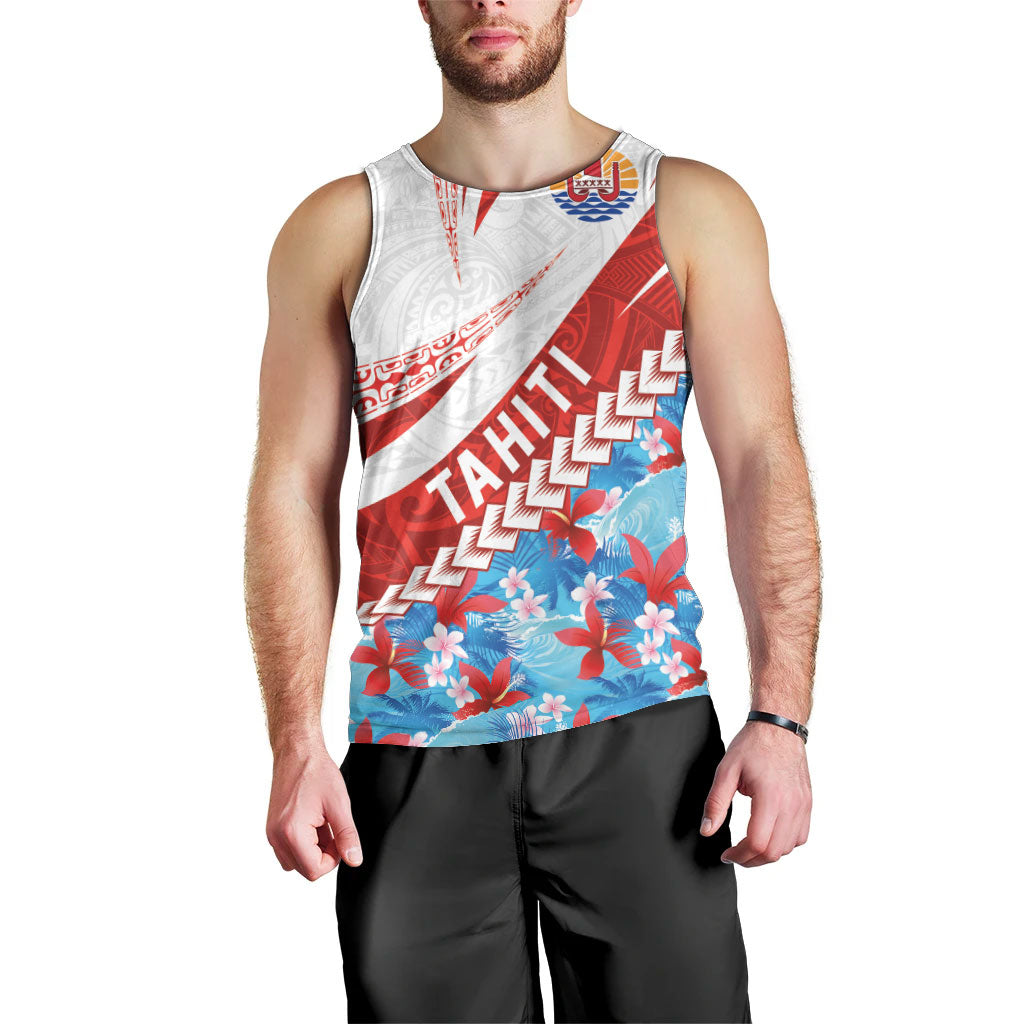 Personalized Tahiti Surfing 2026 Men Tank Top Marquesan Tattoo-Sporty Style LT03 - Polynesian Pride