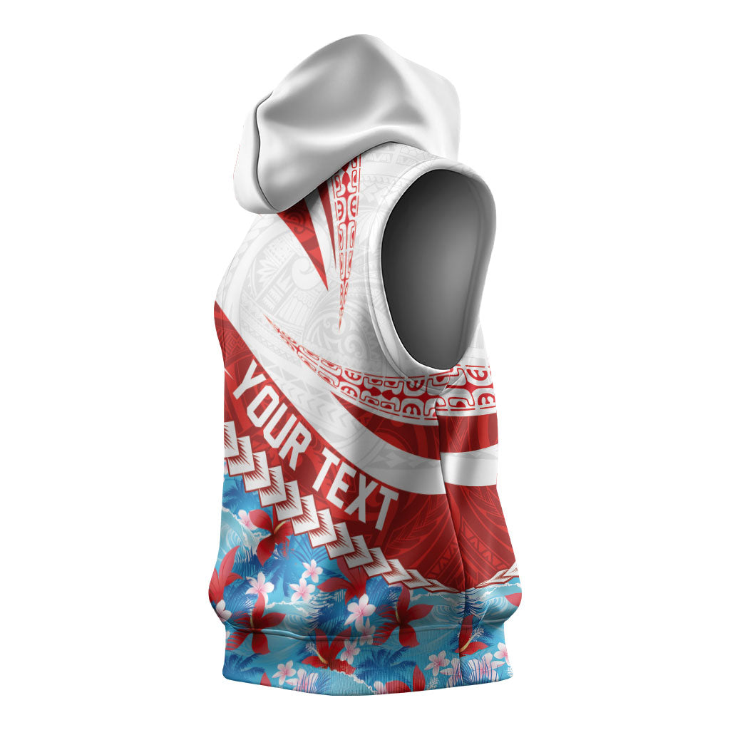 Personalized Tahiti Surfing 2026 Sleeveless Hoodie Marquesan Tattoo-Sporty Style LT03 - Polynesian Pride