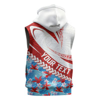 Personalized Tahiti Surfing 2026 Sleeveless Zip Hoodie Marquesan Tattoo-Sporty Style LT03 - Polynesian Pride