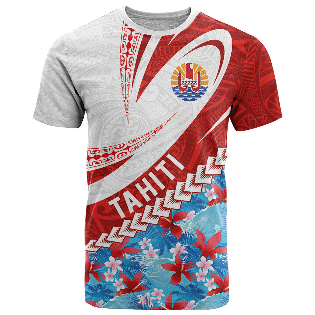 Personalized Tahiti Surfing 2026 T Shirt Marquesan Tattoo-Sporty Style LT03 Multicolor - Polynesian Pride