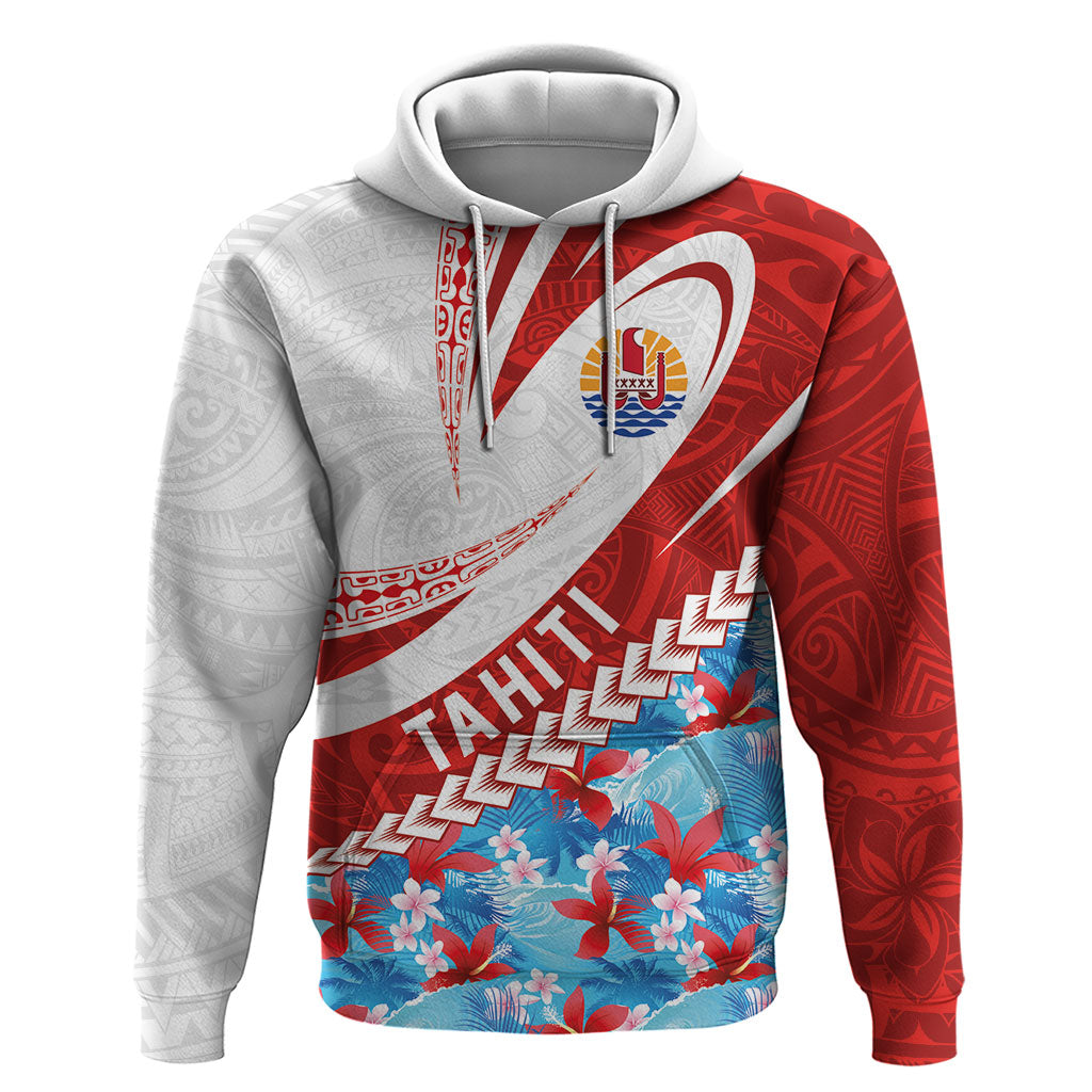 Personalized Tahiti Surfing 2026 Zip Hoodie Marquesan Tattoo-Sporty Style LT03 Pullover Hoodie Multicolor - Polynesian Pride