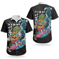 Hawaii Pineapple Surfing Couples Matching Off Shoulder Maxi Dress and Hawaiian Shirt It's in My DNA - Kakau and Polynesian Pattern LT03 - Polynesian Pride