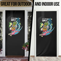 Hawaii Pineapple Surfing Door Cover It's in My DNA - Kakau and Polynesian Pattern LT03 - Polynesian Pride