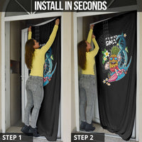 Hawaii Pineapple Surfing Door Cover It's in My DNA - Kakau and Polynesian Pattern LT03 - Polynesian Pride