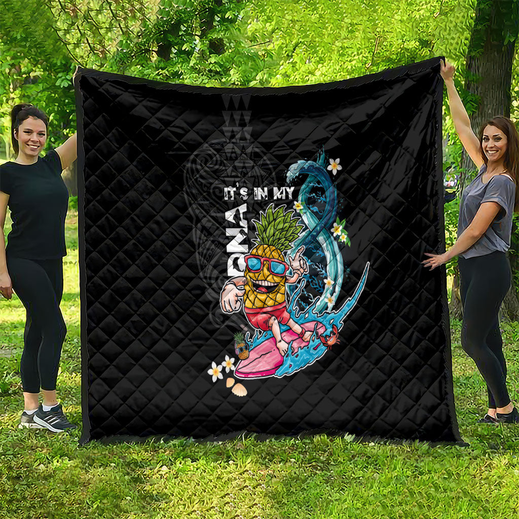 Hawaii Pineapple Surfing Quilt It's in My DNA - Kakau and Polynesian Pattern LT03 - Polynesian Pride