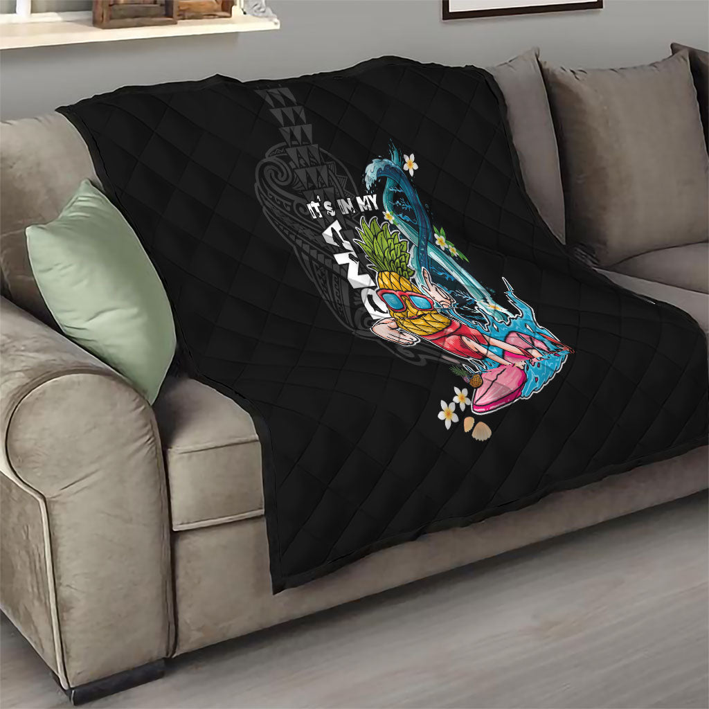 Hawaii Pineapple Surfing Quilt It's in My DNA - Kakau and Polynesian Pattern LT03 - Polynesian Pride