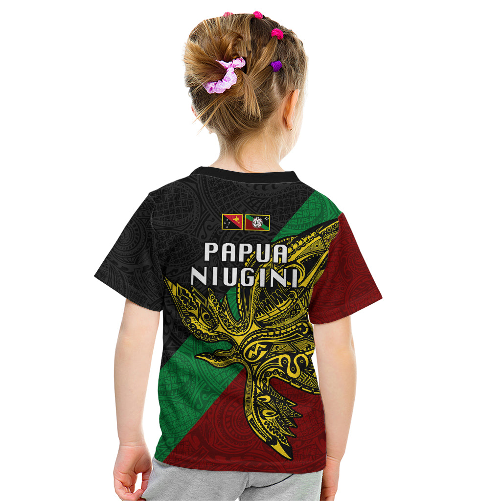 Papua New Guinea East New Britain Province Kid T Shirt PNG Birds Of Paradise Polynesian Arty Style LT03 - Polynesian Pride