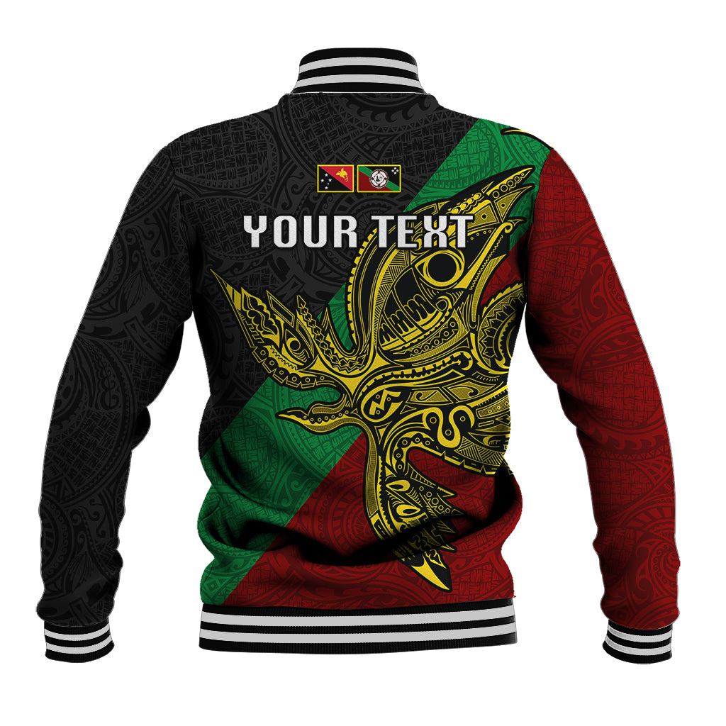 Custom Papua New Guinea East New Britain Province Baseball Jacket PNG Birds Of Paradise Polynesian Arty Style LT03 - Polynesian Pride