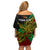 Custom Papua New Guinea East New Britain Province Off Shoulder Short Dress PNG Birds Of Paradise Polynesian Arty Style LT03 - Polynesian Pride