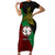 Custom Papua New Guinea East New Britain Province Short Sleeve Bodycon Dress PNG Birds Of Paradise Polynesian Arty Style LT03 Long Dress Green - Polynesian Pride