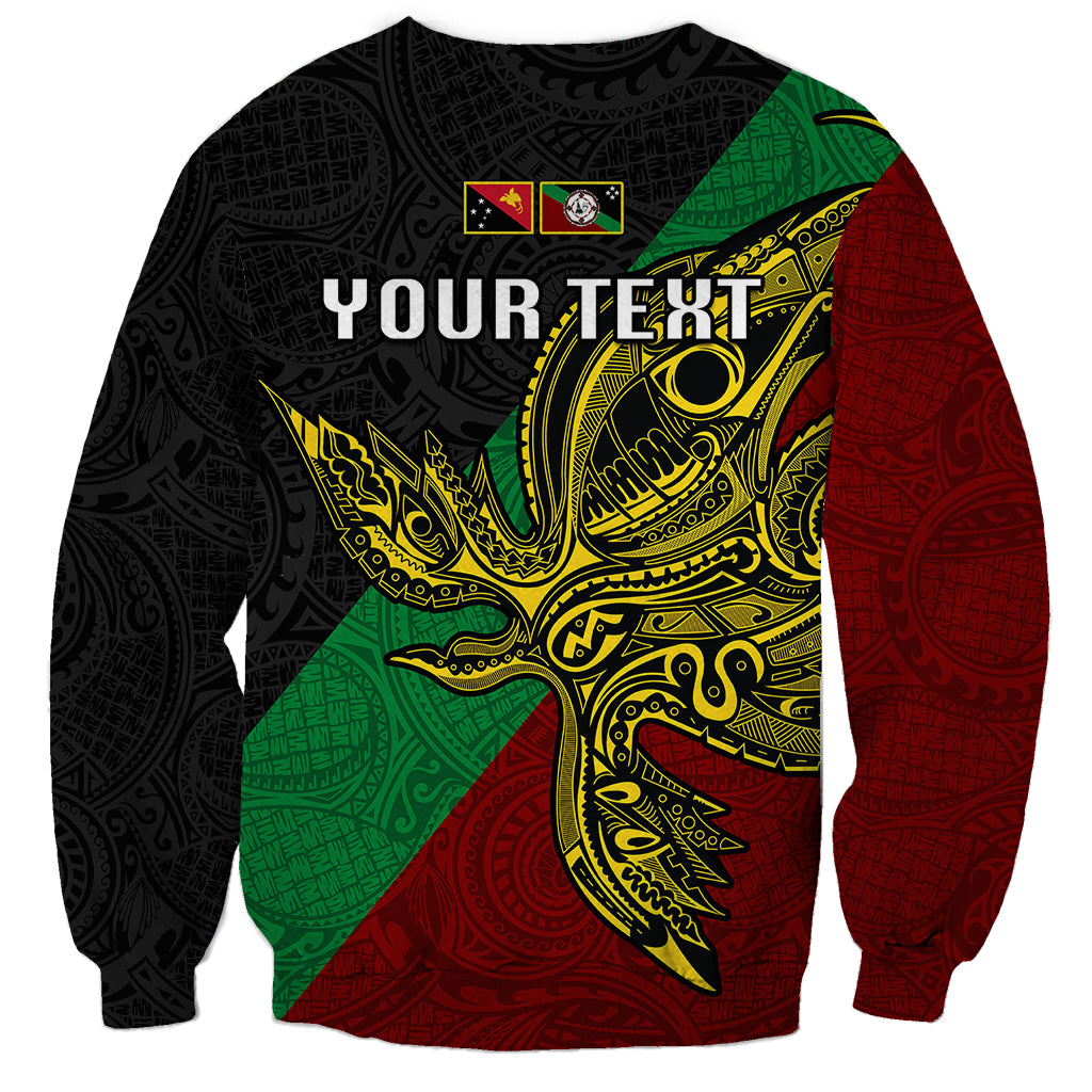 Custom Papua New Guinea East New Britain Province Sweatshirt PNG Birds Of Paradise Polynesian Arty Style LT03 - Polynesian Pride