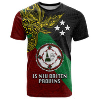 Custom Papua New Guinea East New Britain Province T Shirt PNG Birds Of Paradise Polynesian Arty Style LT03 Green - Polynesian Pride