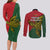 Papua New Guinea East Sepik Province Couples Matching Long Sleeve Bodycon Dress and Long Sleeve Button Shirts PNG Birds Of Paradise Polynesian Arty Style LT03 - Polynesian Pride