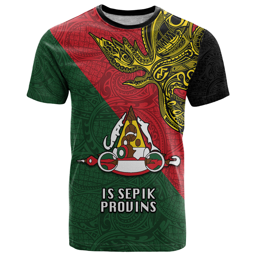 Papua New Guinea East Sepik Province T Shirt PNG Birds Of Paradise Polynesian Arty Style LT03 Green - Polynesian Pride