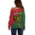 Custom Papua New Guinea East Sepik Province Off Shoulder Sweater PNG Birds Of Paradise Polynesian Arty Style LT03 - Polynesian Pride